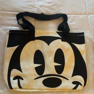 Mickey Mouse Design Large Canvas Hand / Tote Bag NWOT